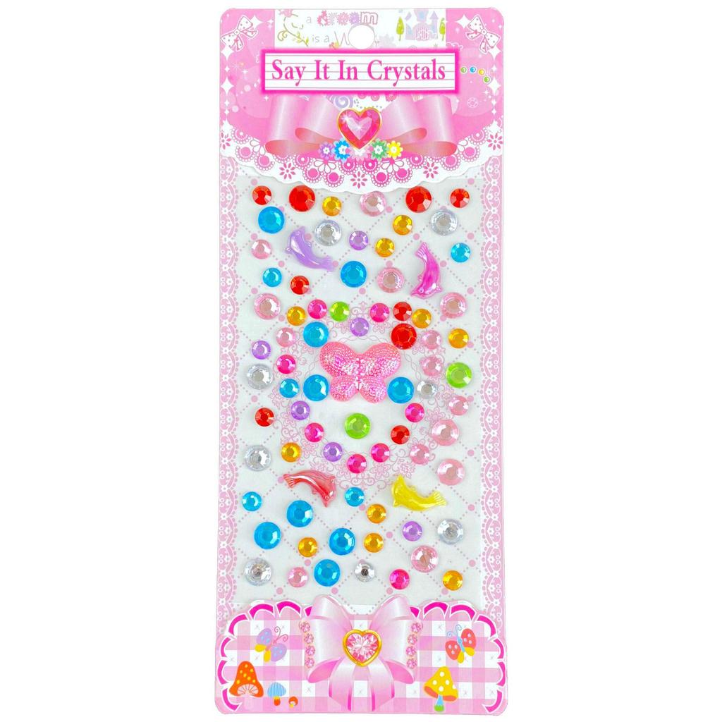 Children's 3D Princess Cartoon Diamond Gem Stickers - Cute Acrylic Crystal Toys