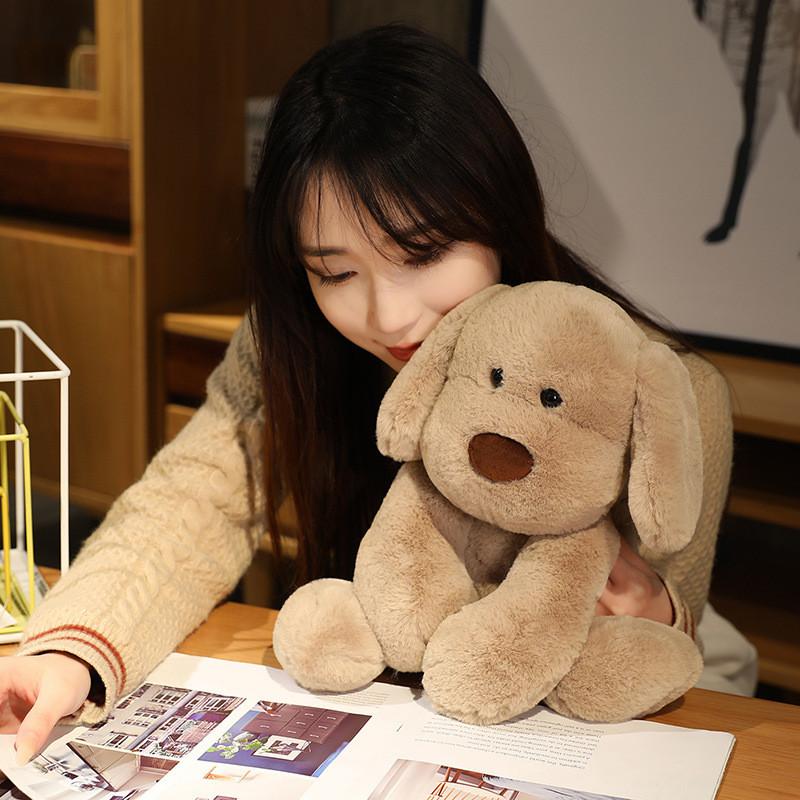 Cute Dog Plush Toy With Short Plush Fabric For Kid Birthday Gift