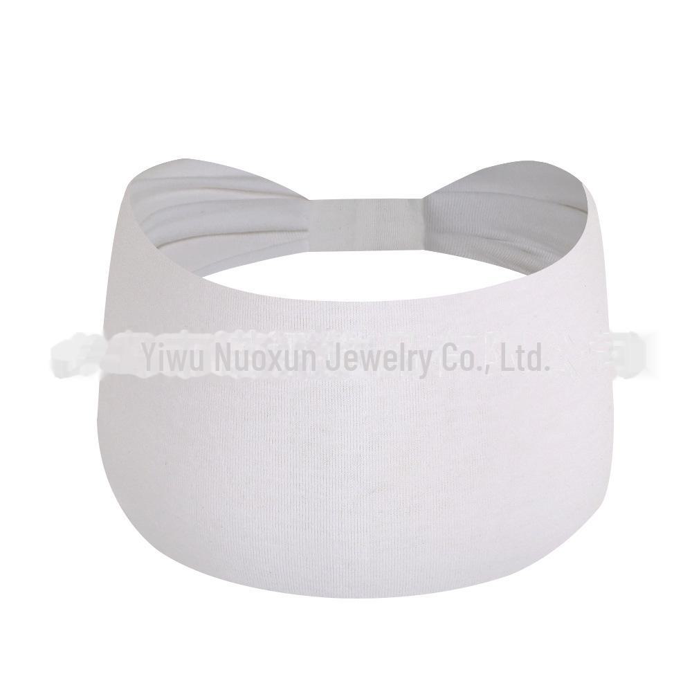 Elastic Wide Side Sports Headband: European & American Style, Sweat-Absorbing, Fashionable Hair Accessories