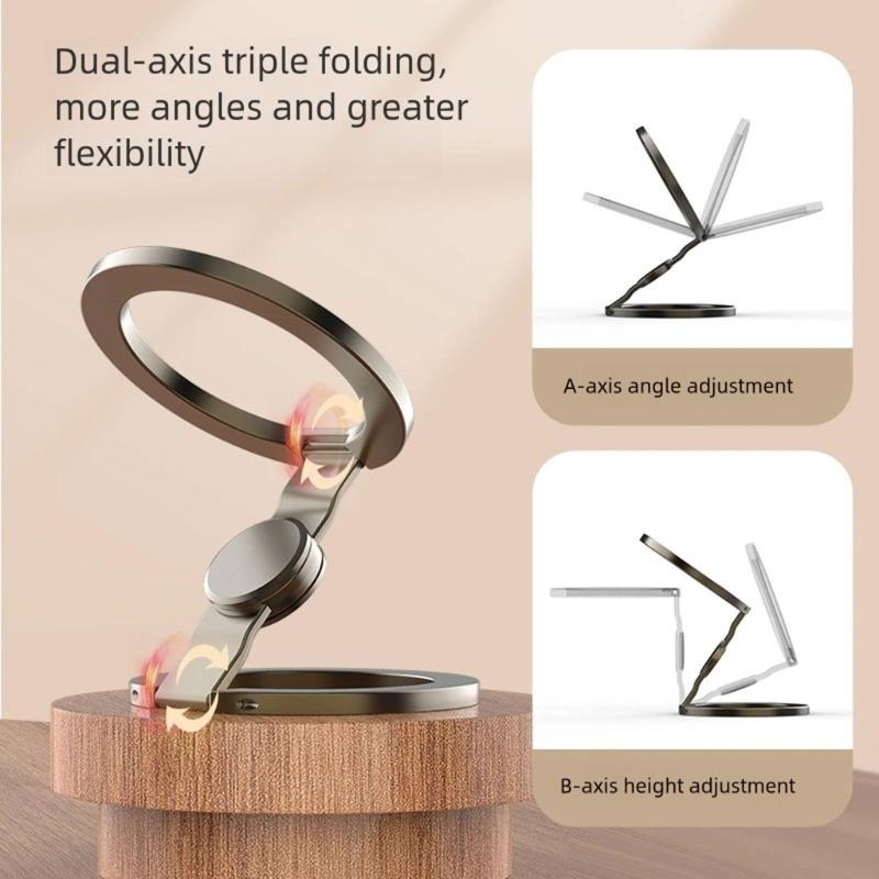 Phone Holder Kickstand Car Mount Holder Finger Grip Stand Double Side Magnetic Holder Bracket for Phone 17 16 15