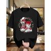 Men's Heavyweight 100% T-Shirt with Black/Red/White Sneaker Graphic - Breathable Round Neck Short Sleeve Casual Shirt for Skateboarding, Streetwear &