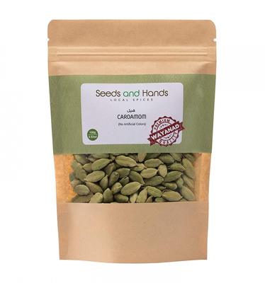 Cardamomo verde intero (100 grammi), Cardamomo, semi e mani