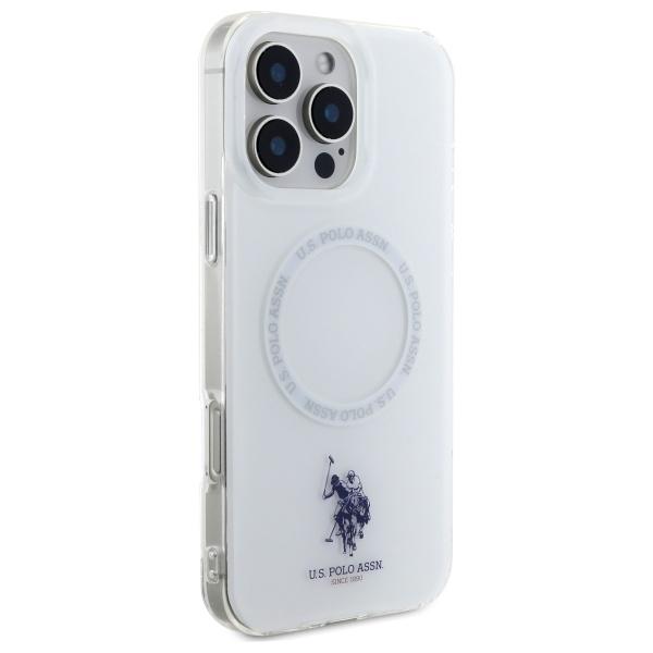 Us Polo Ushmp16Xhocldpw Iphone 16Pro Max 6.9 Biały/White Iml Ring Magsafe