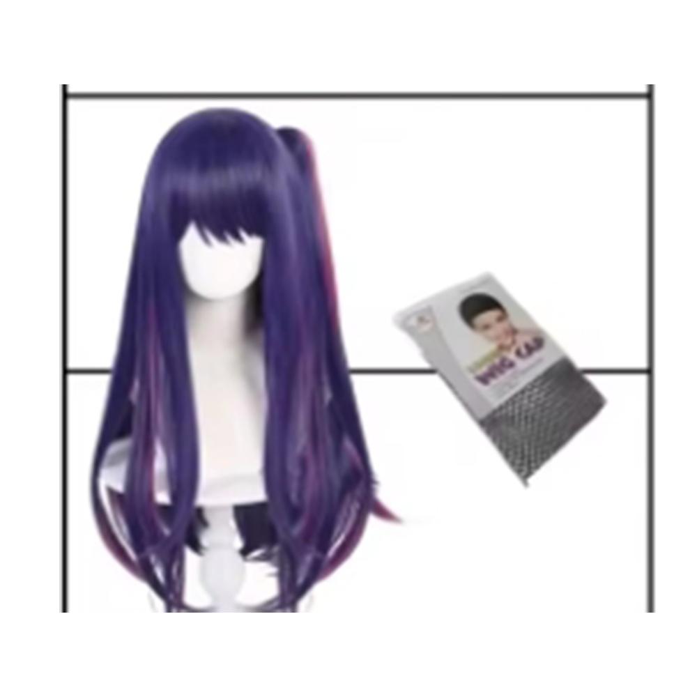 

Hoshino AI Косплей Платье Oshi No Ko AI Hoshino Косплей Костюм Парик Лолита Розовое Платье Костюмы на Хэллоуин one size чёрный