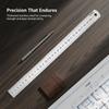 15-100CM Blendfreie Satiniertes Chrom Edelstahl Maschinisten Ingenieur Lineal Mit Teilungen In MM