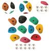 10Pcs Rock Climbing Holds Beginners Accessories Climbing Rock Wall Grips for Home Gym Tree Climbing Tree House Outdoor Climbing
