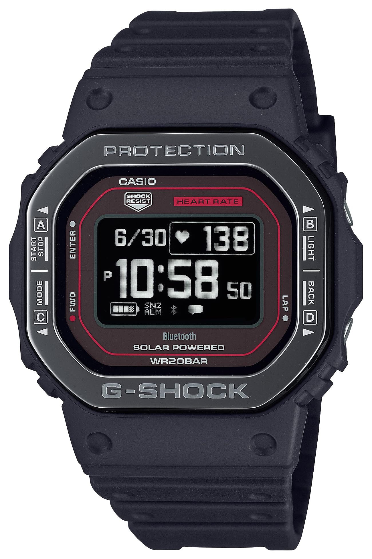 

Годинник Пульсометр з Bluetooth Чорний [Casio] G-Shock [] G-SQUAD DW-H5600MB-1A4JR Чол.
