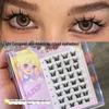 Mengji Shangpin Přírodní umělé řasy - 10 řad s vysokou kapacitou, divoký ďábelský styl jednotlivé trsy pro komiksový vzhled Barbie.