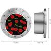 Cherry Berries Stainless Steel Kitchen Timer 60 Minute Wind Up Magnetic Timer Clock for Cooking Baking
