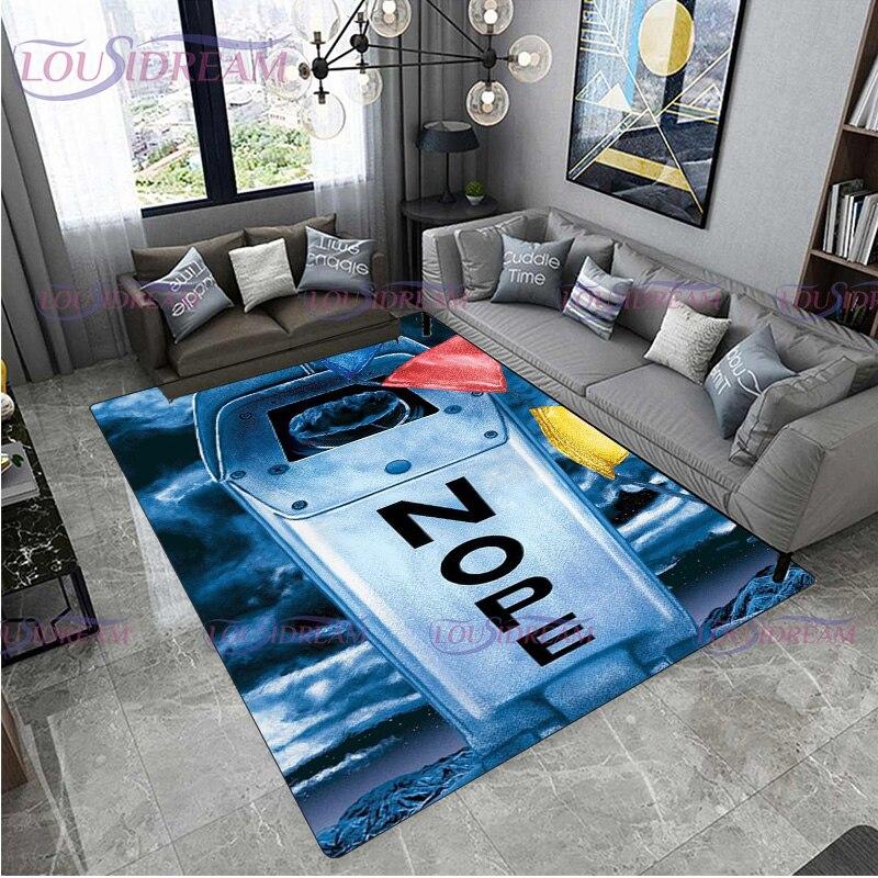 Film de groază Nu Covoare de zonă imprimate cu cai Sufragerie Covor mare Dormitor Casa Pardoseală anti-alunecare Covoraș din poliester