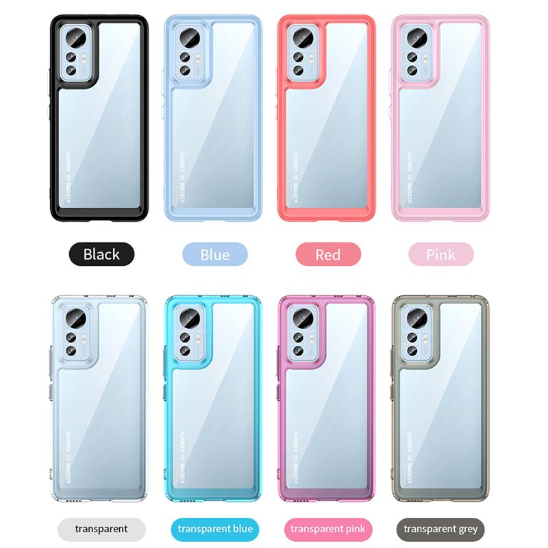 For Cover Xiaomi Mi 12 Lite Case Mi 12 Lite Pro 12X Capas Shockproof Transparent Multicolour Clear For Fundas Mi 12 Lite Cover