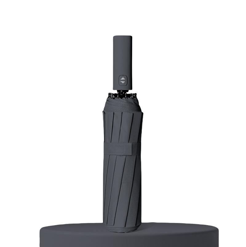 

12 спиц Полностью автоматический УФ-зонт Ветрозащитный Двухслойный Складные зонты Портативный Дорожный Солнцезащитный зонт Домашние аксессуары Дождевик metal-fiber composite&12K чёрный