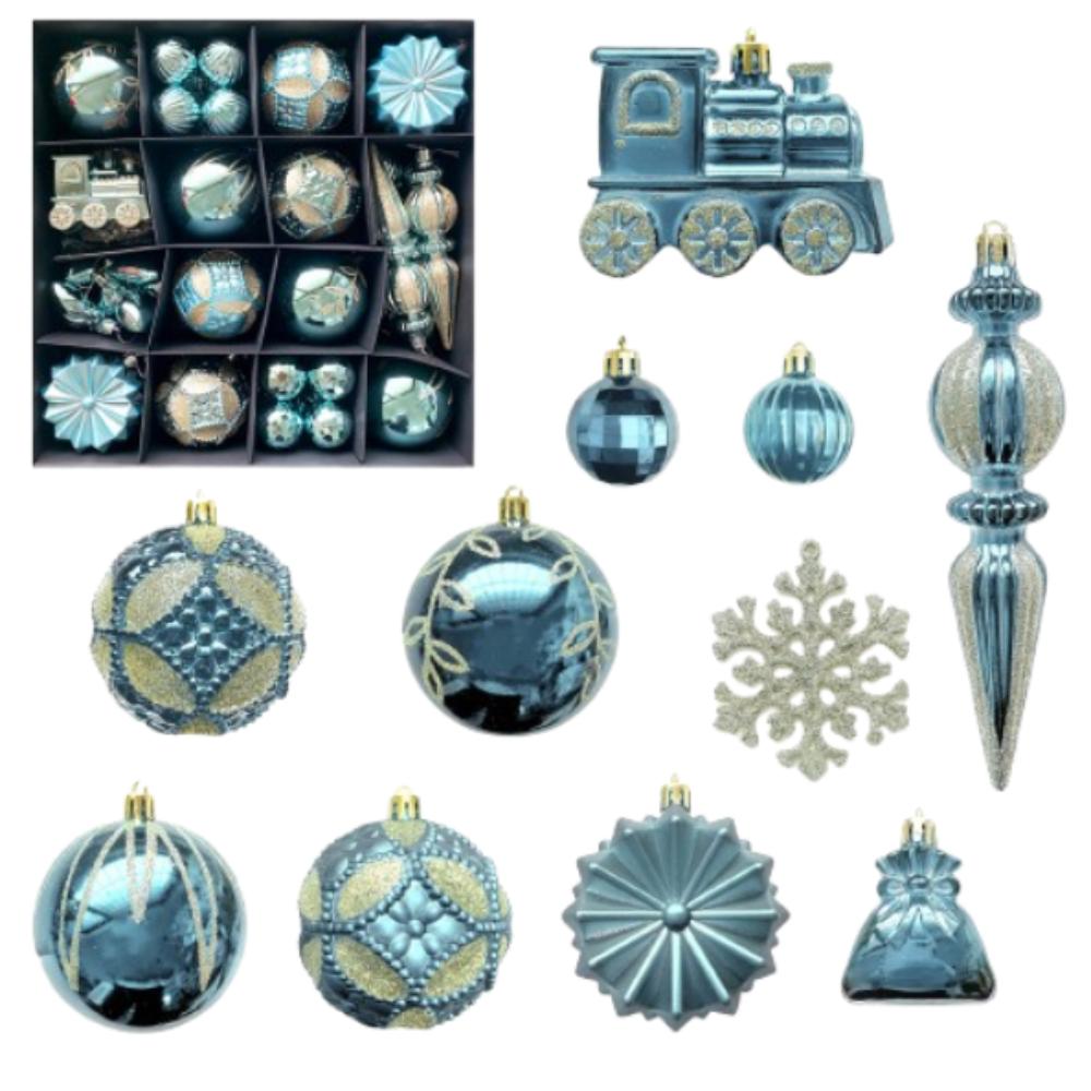 60pcs Reusable Glitter Christmas Balls Pendant Shatterproof Xmas Tree Ornaments  Holiday Festive