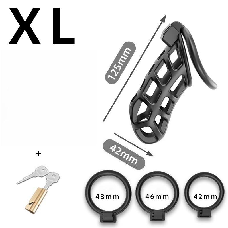 Male Penis Lock Chastity Cage with Lock 4 Different Sizes of Male Chastity Cage Device Cock Ring Penis Fetish Restrain Sex Toy