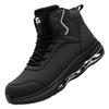 Mens Safety Work Boots Steel Toe Anti-Slip Waterproof Puncture Resistant High-Top Leather Industrial Shoes