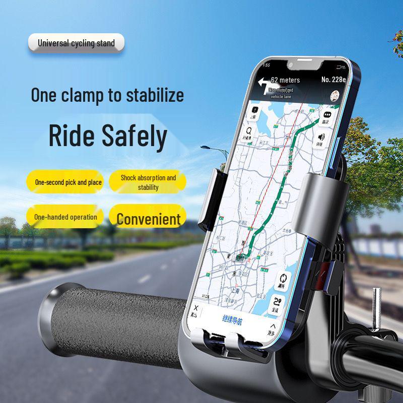Universal Anti-Shake Navigation Holder for Bikes and Motorcycles