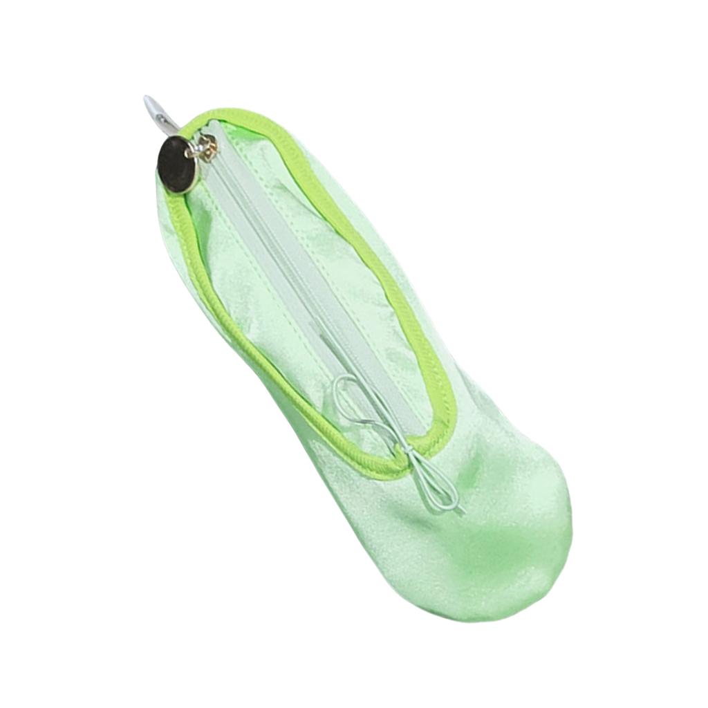 Creative Ballet Shoe Shape Cosmetic Bag Lipstick Storage Bag Ballet Shoe Storage Case Fabric Texture Suitable for Travel