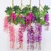 1 Pcs Artificial Wreath Flower Leaves Festive Party Supplies Vase Accessories Wisteria Rattan Christmas Decoration Home Decor