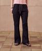 320SHOWROOM Jacquard Drawstring Bootcut Banding Pants Black