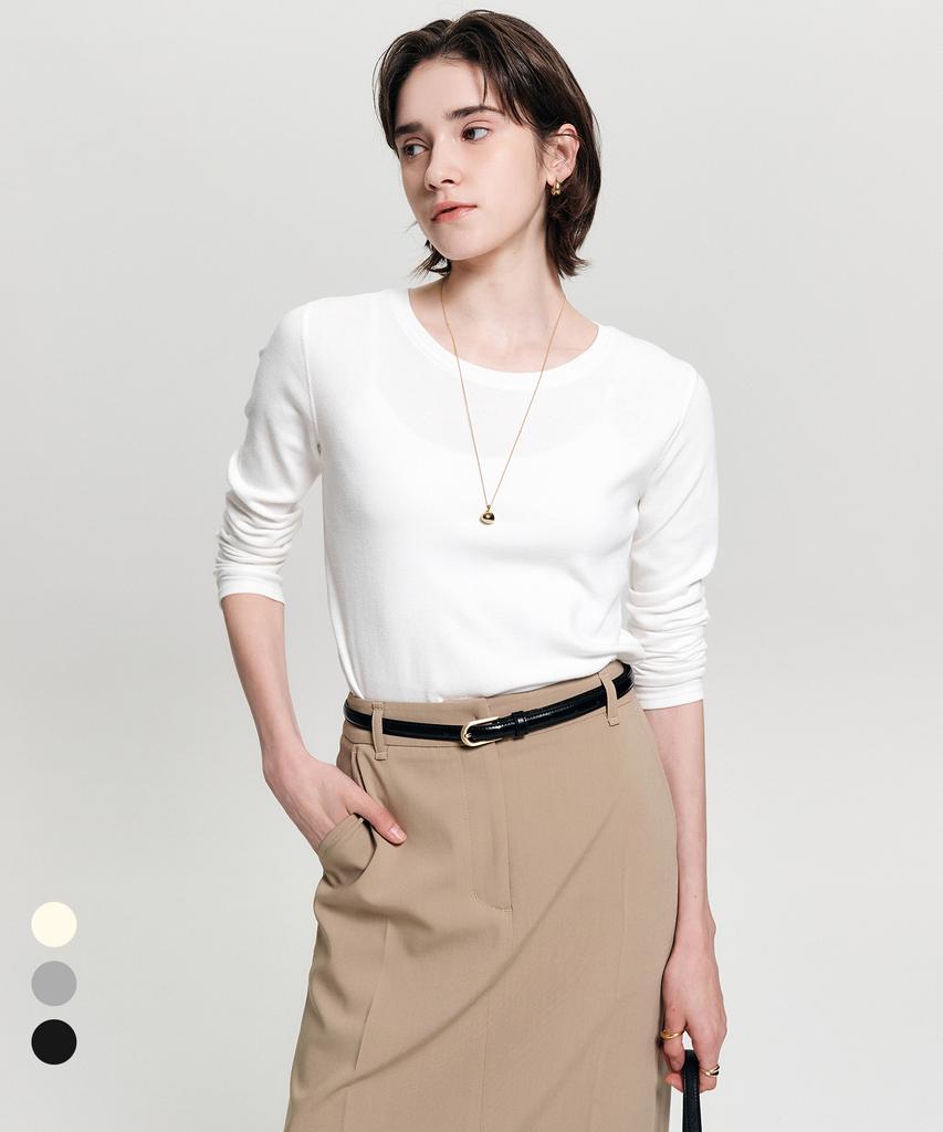 Lugkaeseuteu Erin Basic T-Shirt / Elin Basic T-Shirt_3Colors (B Type)