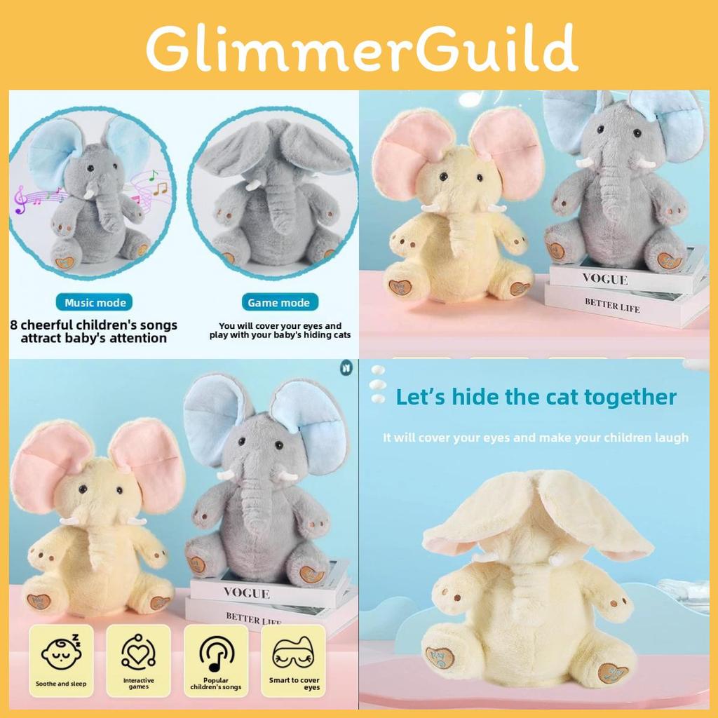 Elephant Plush Bluetoothenabled Toy Short Fur Child Gift Comfort Festival Doll