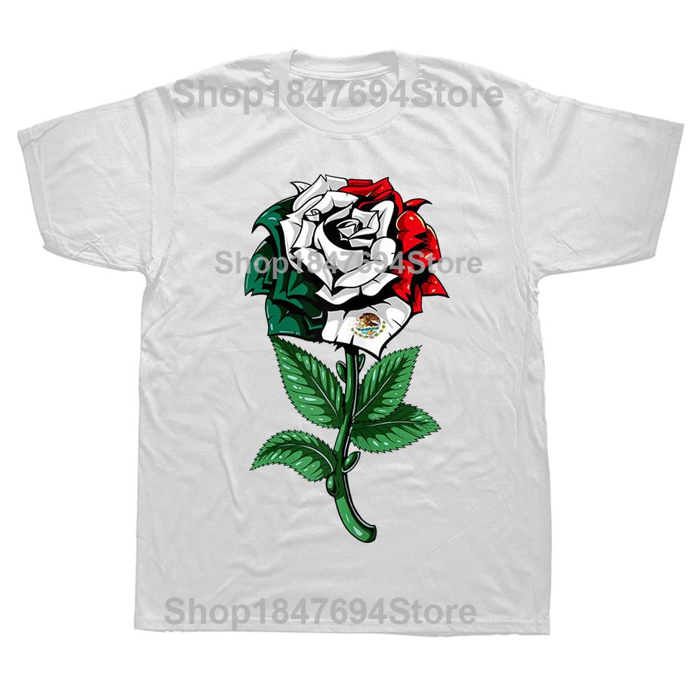 Funny Mexican Girl Hair Flag Mexico Pride T Shirt Tee Tops Round Neck ShortSleeve Fashion Tshirt Clothing Casual Basic Tshirts