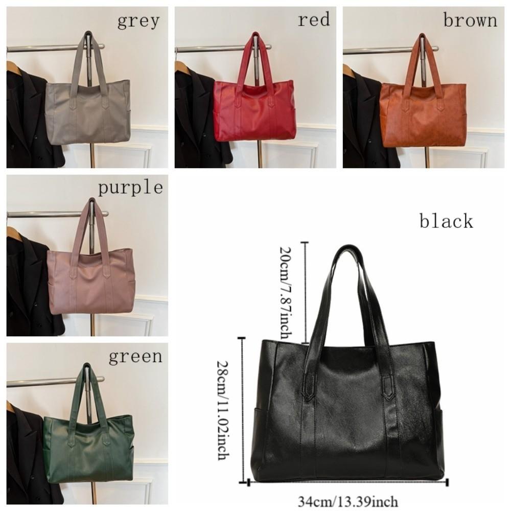 Minimalist Commuting Handbag Light Luxury Large Capacity Bag Women's Shoulder Bag Daily Use