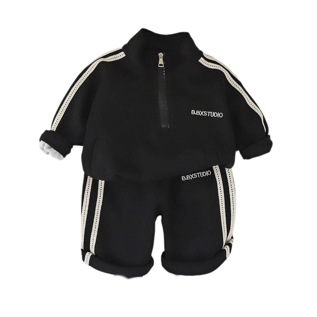 Kids Casual Long-Sleeve Set, Comfortable Daily Wear Outfits