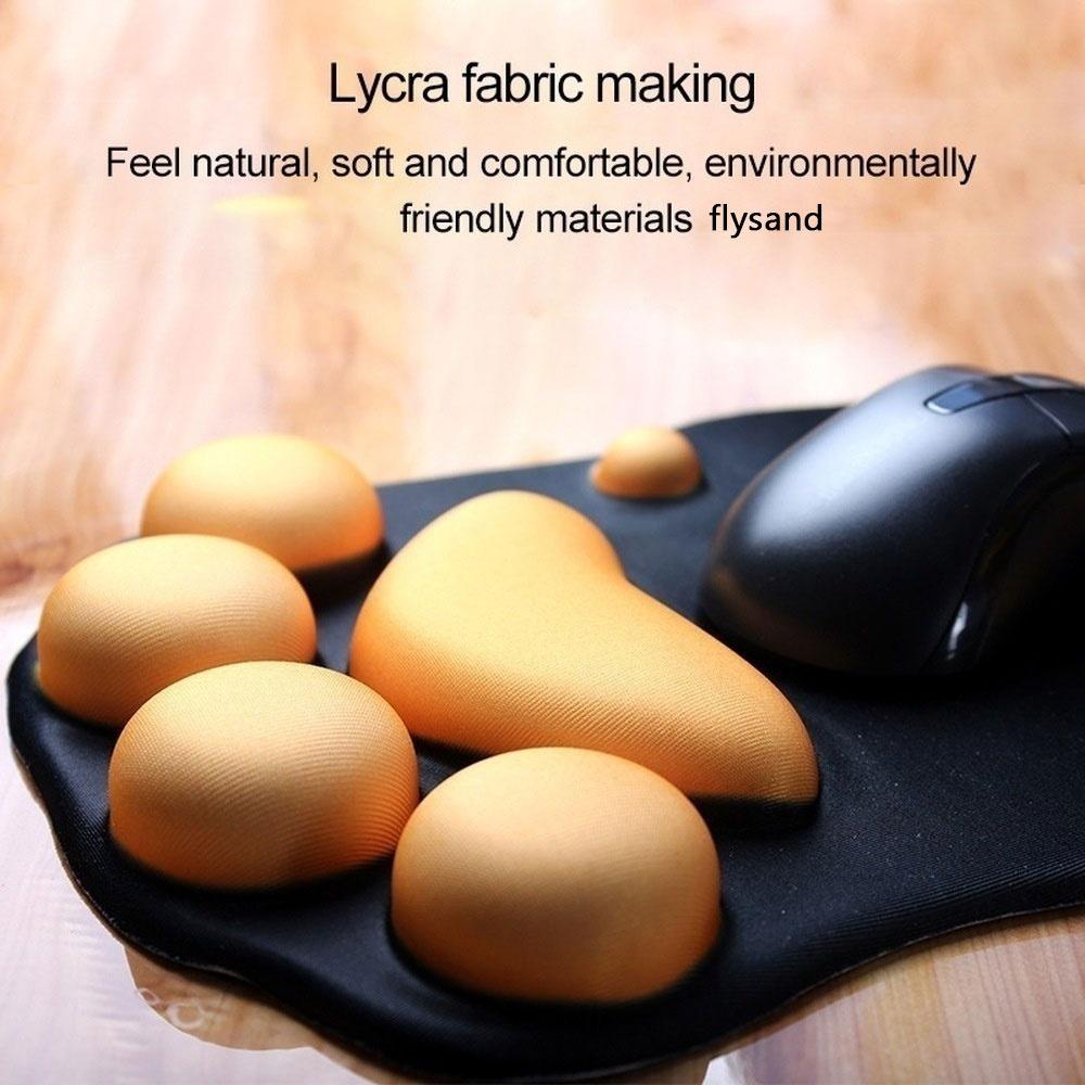 Cute Cat Paw Mouse Pad Silicone Wrist Rest for Computer Laptop Desktop Accessories Non-Slip Design Comfortable Gaming Mouse Mat