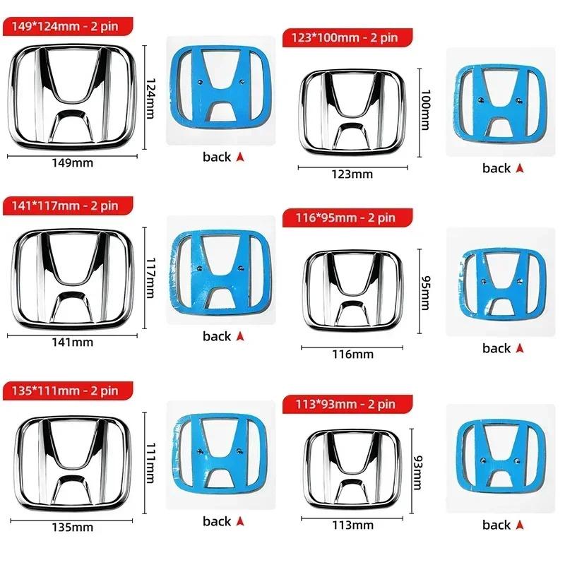 Honda Car Emblem Badge 1Pcs Fit for City Accord HRV VEZEL Odyssey - Hood Grill Rear Trunk Steering Wheel Logo Accessories