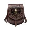 Elegant PU Leather Crossbody Bag For Women Retro Waist Bags With Unique Medieval European Shoulder Bags  Coffee