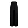 Women's Fashion Color Elastic Waist High Waist Micro-pants Loose Casual Pants With Pockets