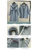 Women's Mid-Length Cotton Coat, 2024 Winter Loose Korean Style Jacket with Thick Velvet Lining and Detachable Parka
