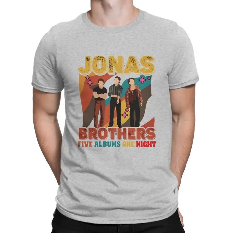 Y2K Men'S Tour 2023 T J-Jonas Brothers Band Cotton Tops Funny Short Sleeve O Neck Tees Original T-Shirt