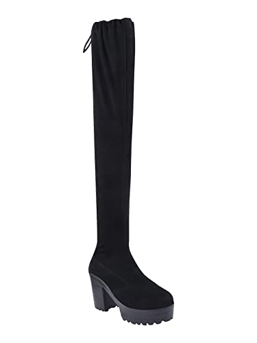 Shoetopia Women S Slip-On Boots, 3 Uk, Black 3 UK чёрный