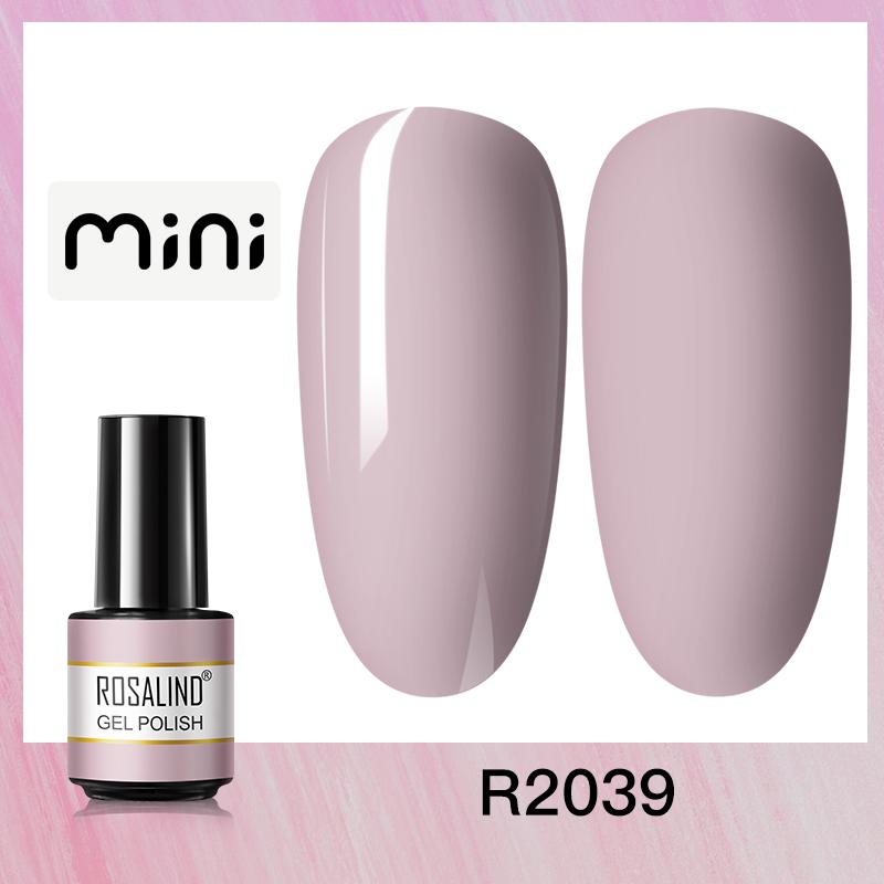 ROSALIND Mini Nail Gel Polish Hybrid Gel Polish UV Gel Manicure Soak Off Nail Art Base Top Coat