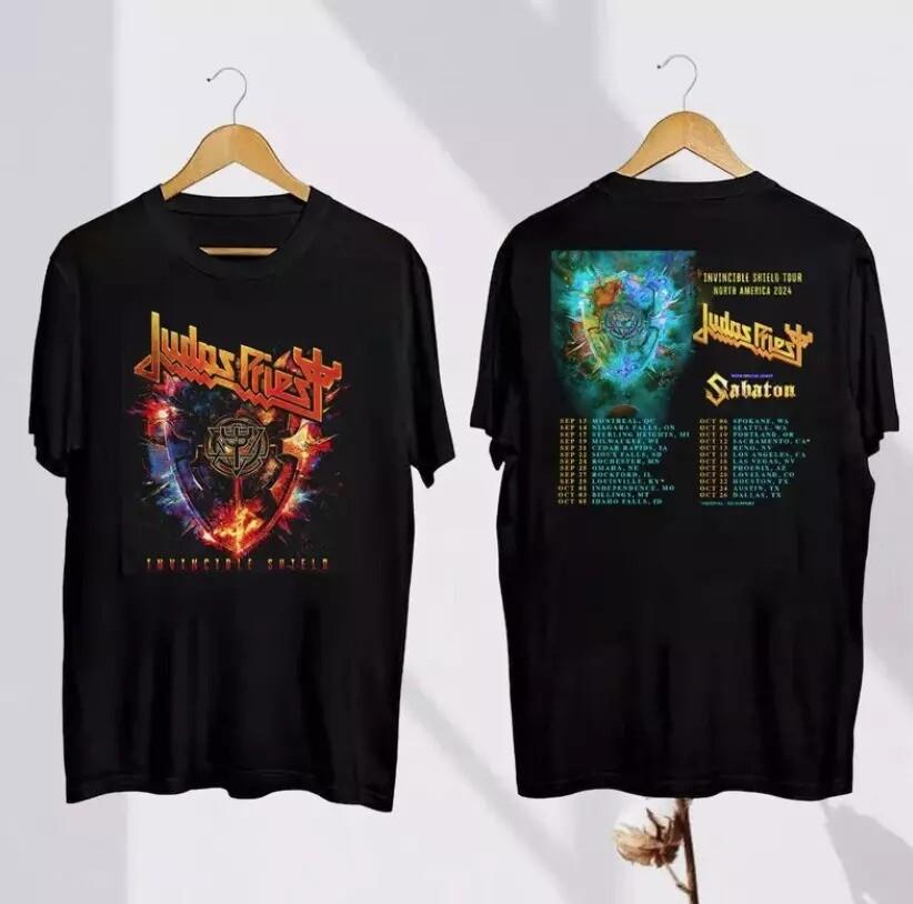 Judas Priest Invincible Shield 2026 Tour T-shirt Judas Priest Band Fan Gift S