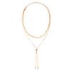 Necklace with geometric snake bone chain design, high-end feel, versatile niche collarbone chain necklace