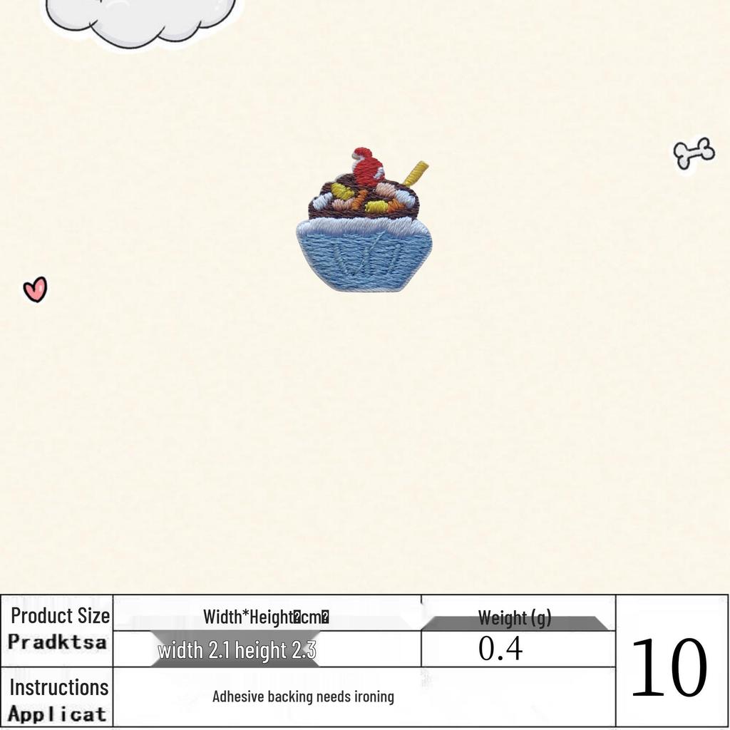 Cute Korean Cartoon Embroidered DIY Cloth Patch Applique