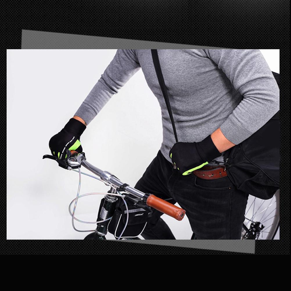 1 Pair Cycling Gloves Touchscreen Gloves Winter Windproof Gloves for Cycling Running Fitness Camping Hiking Riding