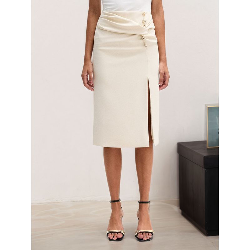 Western Style Fashion Elegant Summer Skirt Split Button All-Match Slim fit Women clothes Skirt Split Skirt