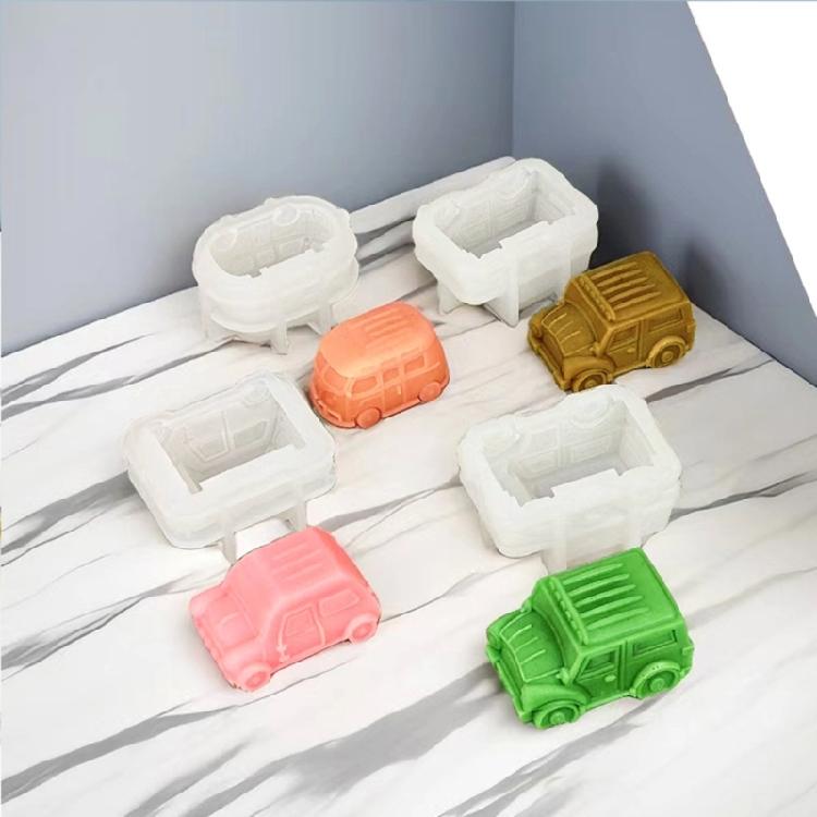 Bus Car Resin Molds for Making Candle Soap Chocolate, Muffins, Mousses, Fondant