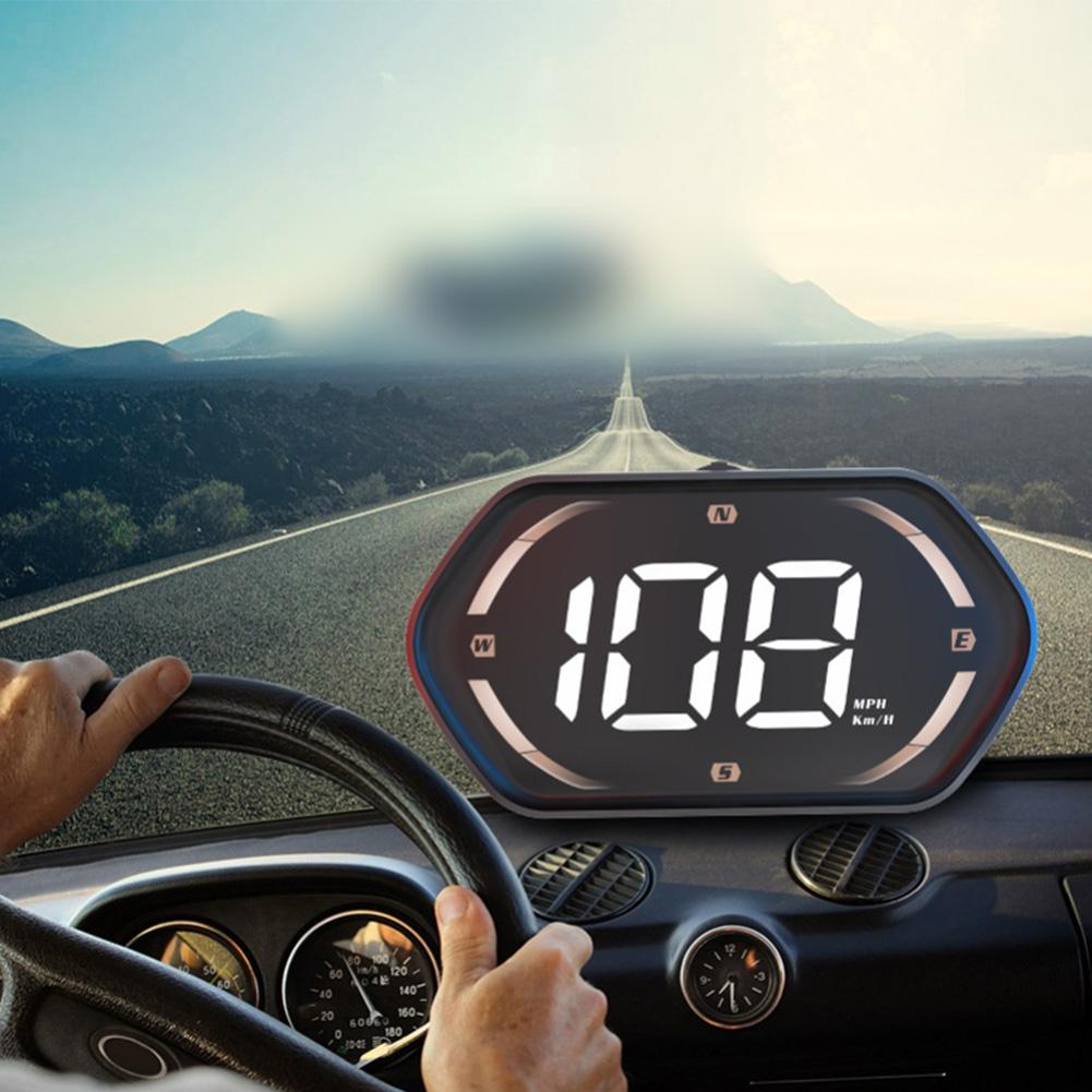 For Cars Real-time Monitoring GPS Speedometer 91*18*50mm Stylish Vehicle Accessory Adaptive Brightness Accurate Speed Readings