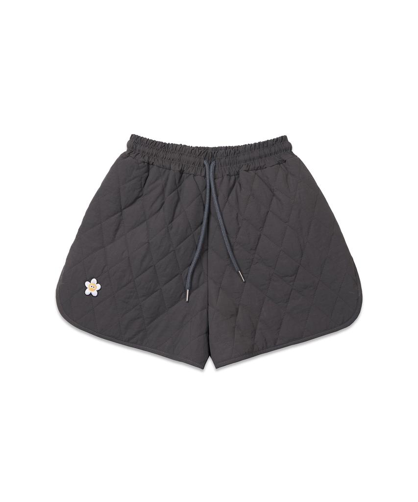 MACKY Diamond Padded Shorts Charcoal