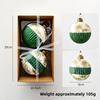 Joymerry Christmas Glass Tree Ornaments Gift Box Set With Lighttransmitting Design For Holiday Decor