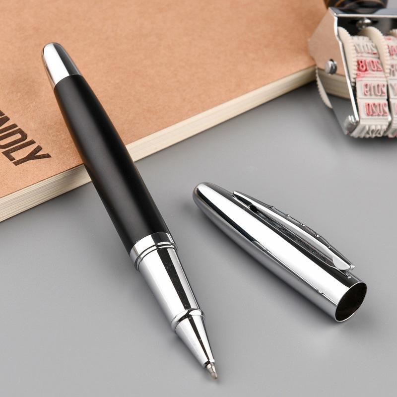 Black Metal Orb Pen Signature Pen, Business Creative Advertising Pen, Gift Pen, Water Pen, Can Be Added.