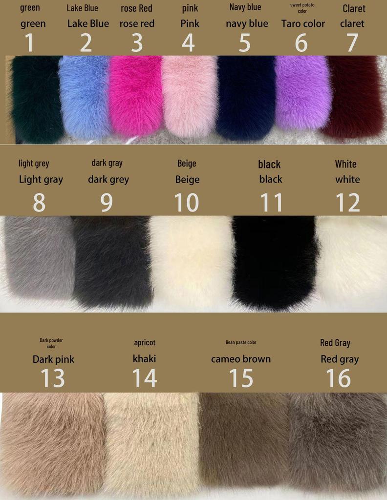 Autumn-Winter Casual Patchwork Women's Faux Fox Fur Vest