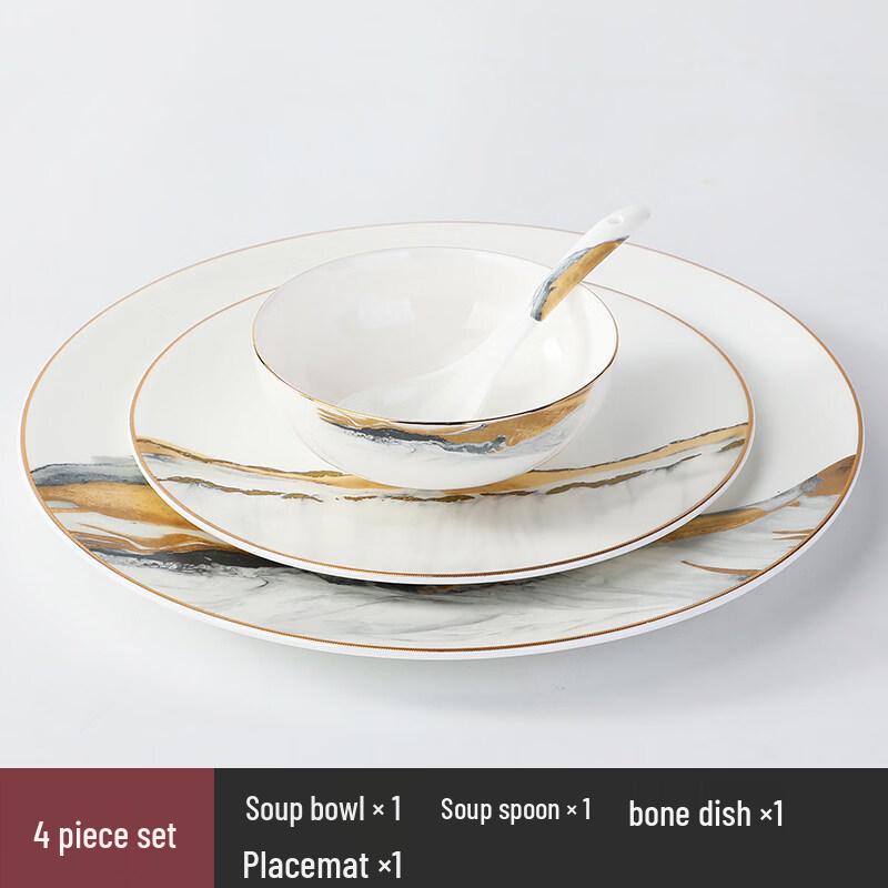 Elegant European Bone China Dinnerware Set