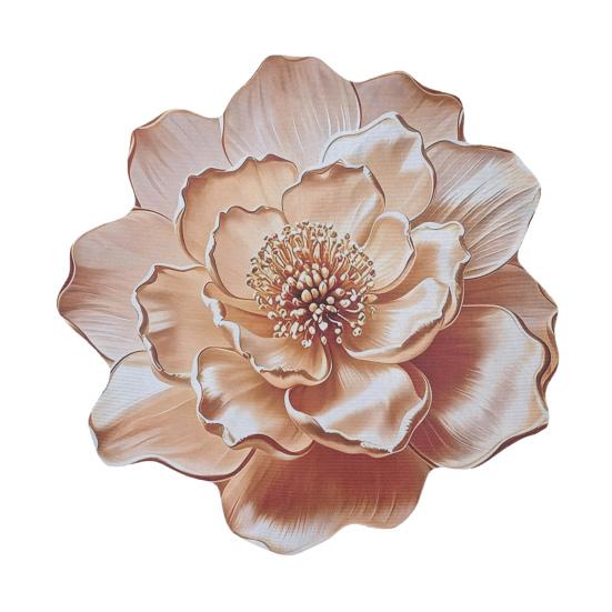 3D Visual Floral Rug Realistic Flower Non-Slip Absorbent Floor Mat Washable Decorative Living Room Rug for Kitchen Bedroom Bathroom