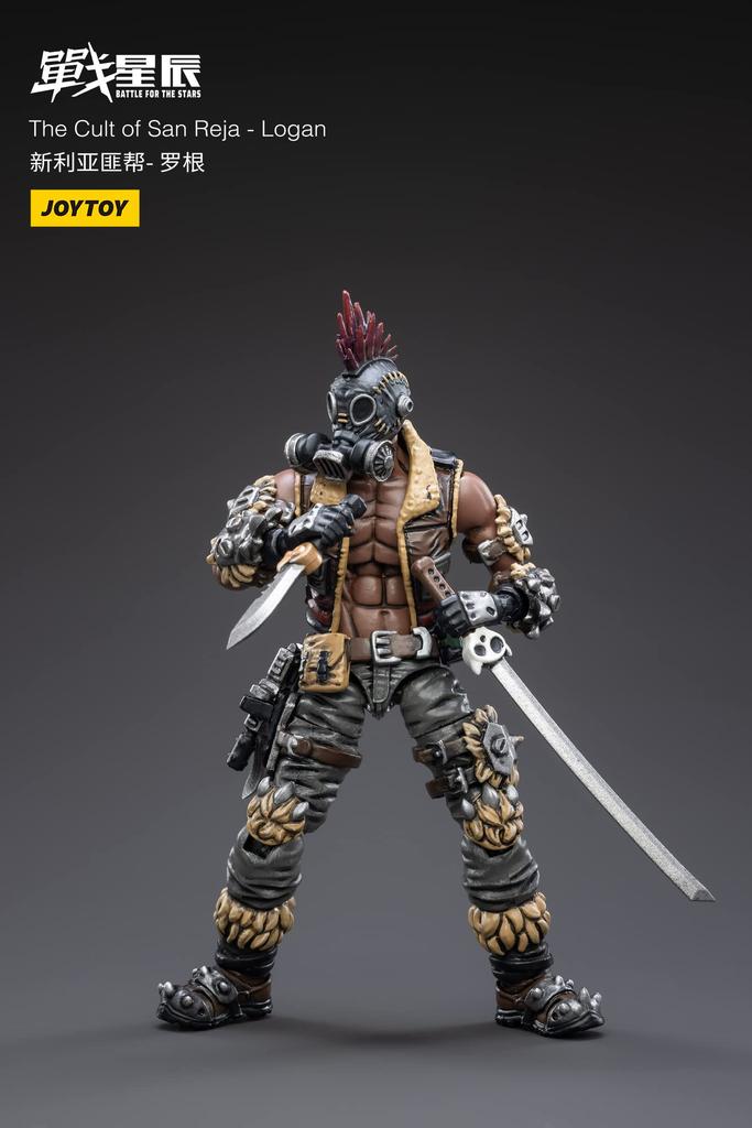 JOYTOY Battle Stars Rogue Grupa Młodzieżowa Logan skala malowana ruchoma figurka Sunreja 1/18 PVC&ABS